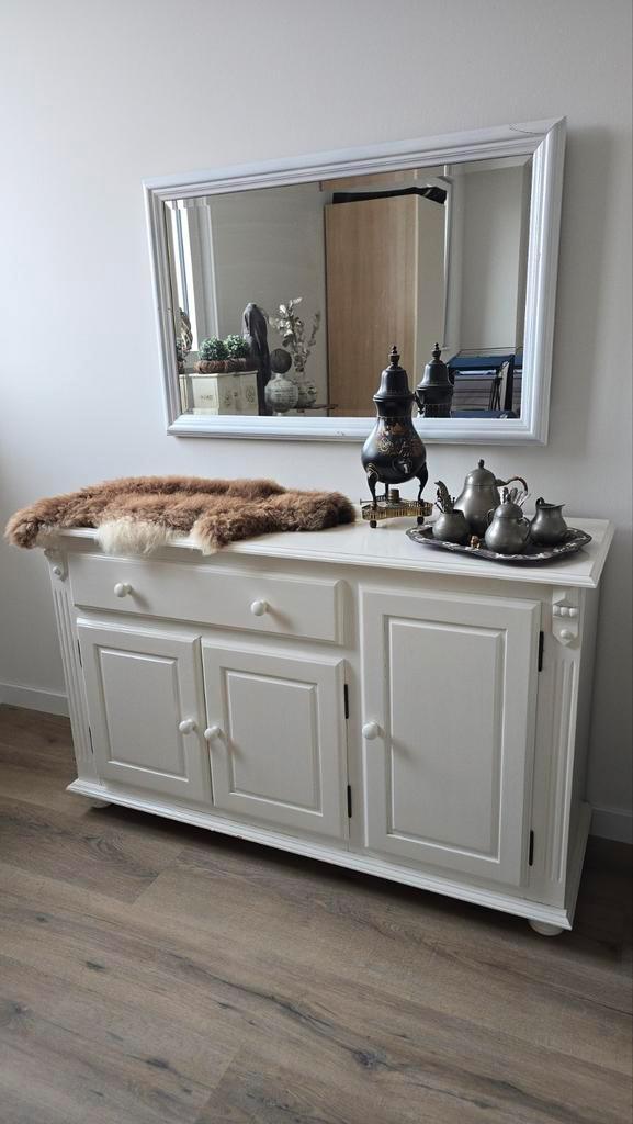 Dressoir met spiegel, Huis en Inrichting, Kasten | Dressoirs, Gebruikt, 25 tot 50 cm, Ophalen
