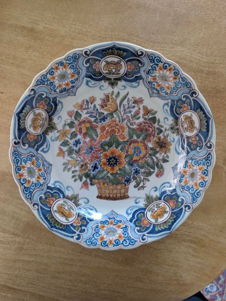 Origineel Makkum Aardewerk Wandbord - Handgeschilderd, Antiek en Kunst, Antiek | Keramiek en Aardewerk, Ophalen