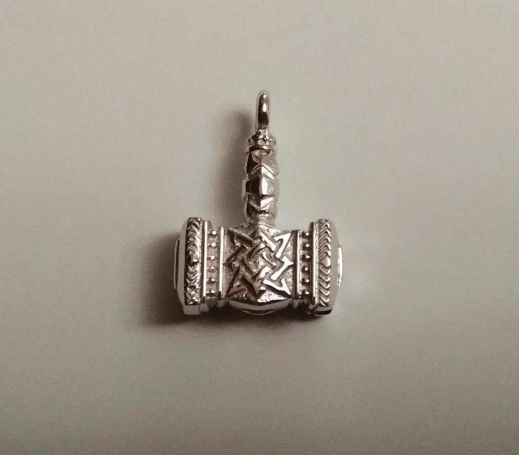 Zilveren hanger: "Thors hamer", Overige voorstellingen, Verzenden, Nieuw, Zilver