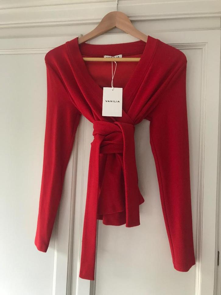 Vanilia wikkel top rood nieuw, Kleding | Dames, Tops, Nieuw, Maat 38/40 (M), Rood, Lange mouw, Ophalen of Verzenden