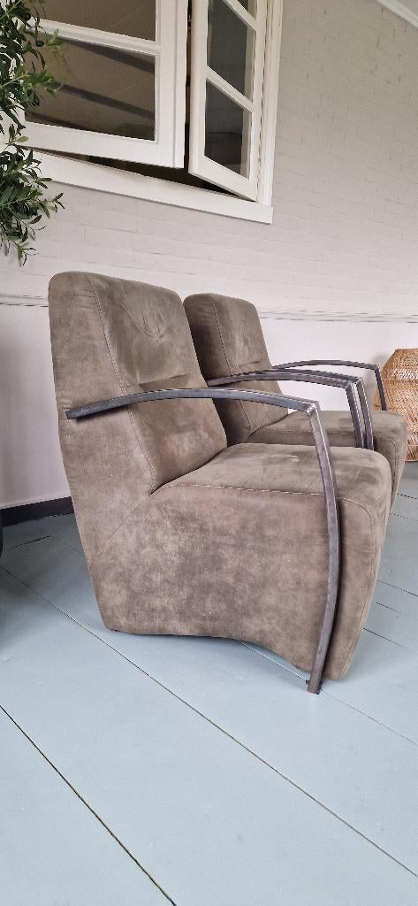 Fauteuils, Ophalen, 75 tot 100 cm, Zo goed als nieuw, Stof