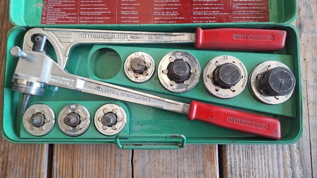 Rothenberger Optromptang met 7 koppen! Optromper optrompen, ., Ophalen of Verzenden, Zo goed als nieuw, .