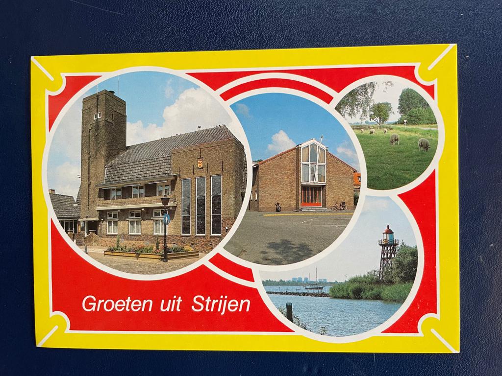 ansichtkaart van Groeten uit Strijen., Verzenden, 1980 tot heden, Zuid-Holland