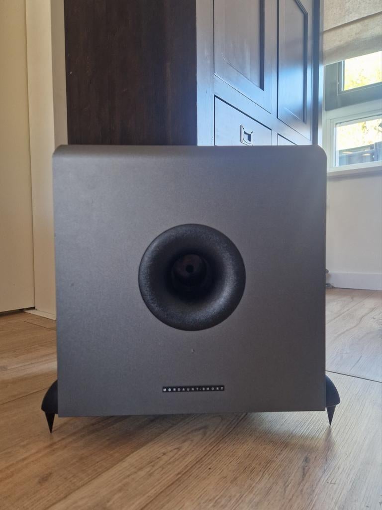 Mordaunt Short MS308 Subwoofer, Gebruikt, Subwoofer, 120 watt of meer, Ophalen