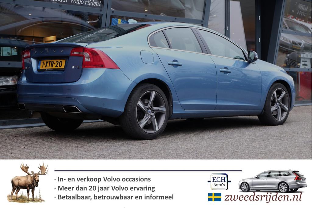 Volvo S60 2.0 T5 245 pk Aut. Summum, Cognac Leer, Xenon, Ele, Auto's, Volvo, Gebruikt, 4 cilinders, Blauw, S60