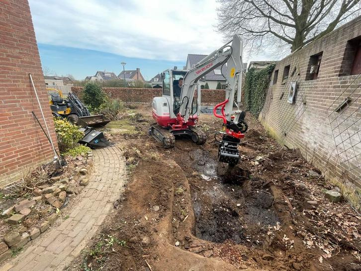 Graafmachine, Grondwerk, Tuin, Zwembad, Trampoline, Tuin en Terras, Aarde en Mest, Ophalen