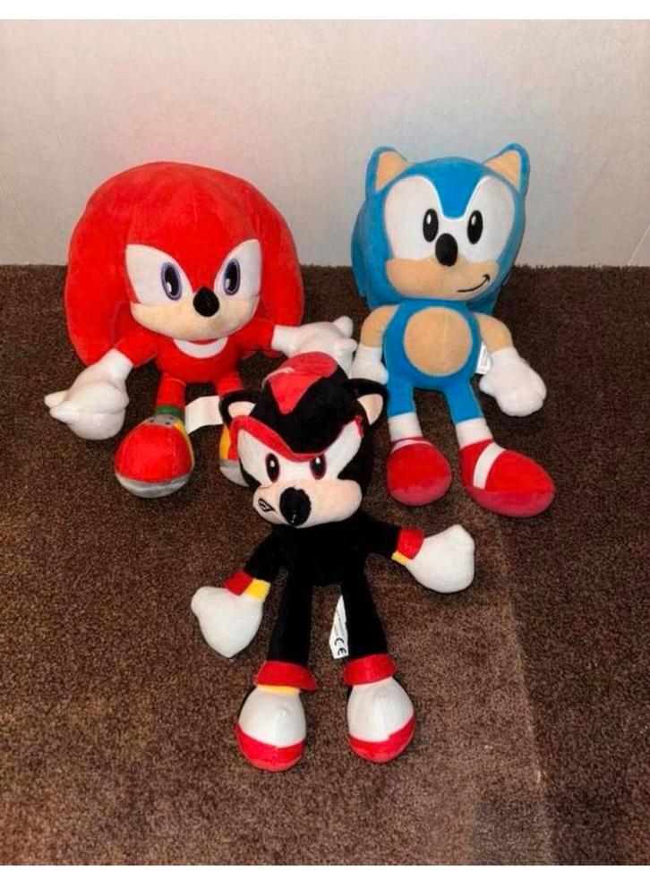 Sonic, Shadow en Knuckles Knuffel Set - Hedgehog Collectie, Kinderen en Baby's, Speelgoed | Knuffels en Pluche, Nieuw, Overige typen
