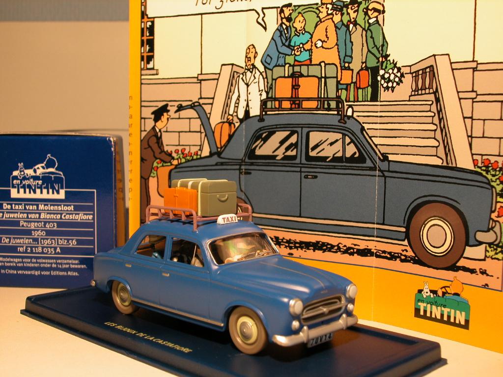 Kuifje 35A ,1/43, 1960 Peugeot 403, Ophalen of Verzenden, Nieuw, Auto, Overige merken