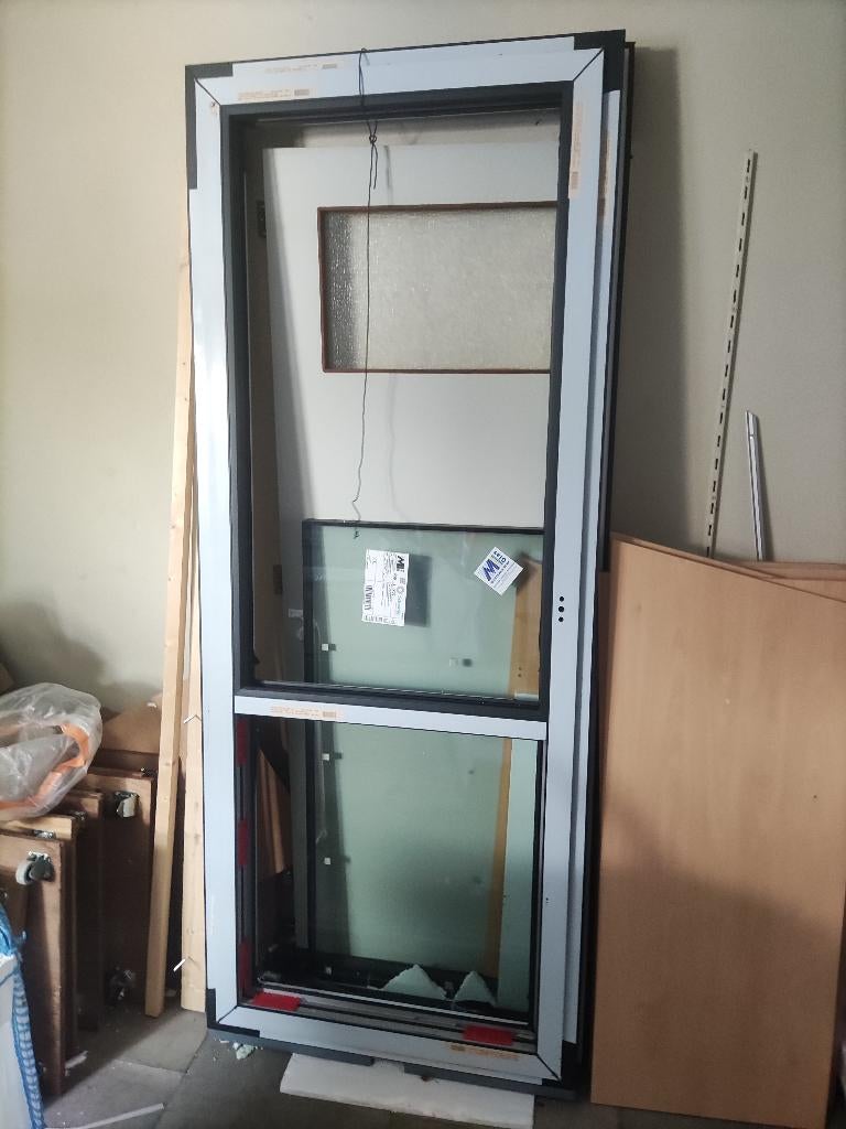 Kozijnen en schuifpuien, Doe-het-zelf en Verbouw, Kozijnen en Schuifpuien, Kunststof, Deurkozijn, Nieuw, Inclusief glas