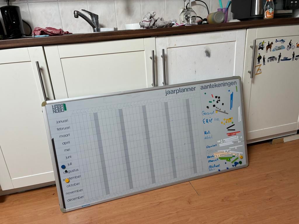 Planbord magnetisch/whiteboard, Diversen, Schoolborden, Ophalen, Whiteboard