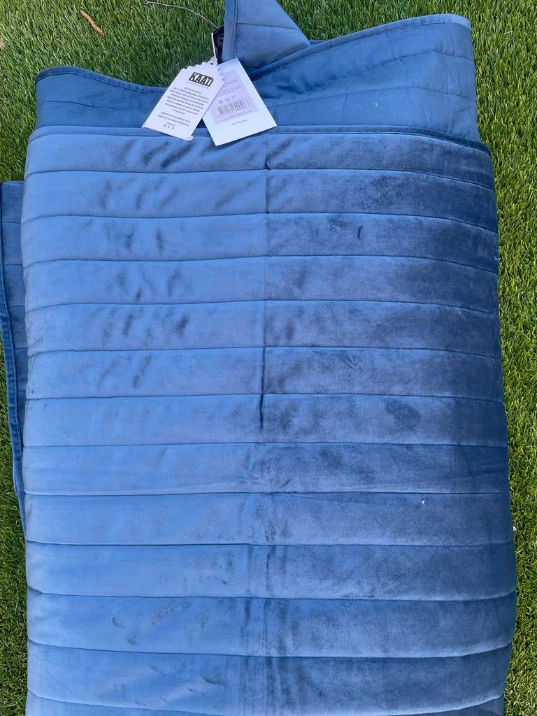 Kaat Amsterdam Quilted Velvet Plaid - Confer Blue, Blauw, Nieuw, M, Ophalen of Verzenden