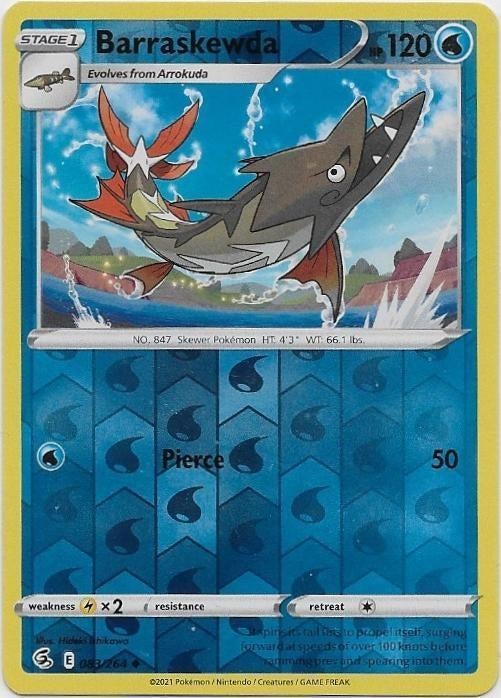 Fusion Strike,  Barraskewda [reverse] 83/264, Verzenden, Nieuw, Losse kaart