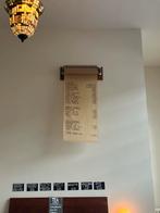 Vintage jaren 70 cadeaupapier houder inpakpapier, Ophalen of Verzenden, Gebruikt, Bruin, Hout