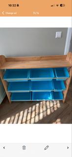 Toy storage cabinet with bins, Ophalen of Verzenden, Gebruikt, Kast