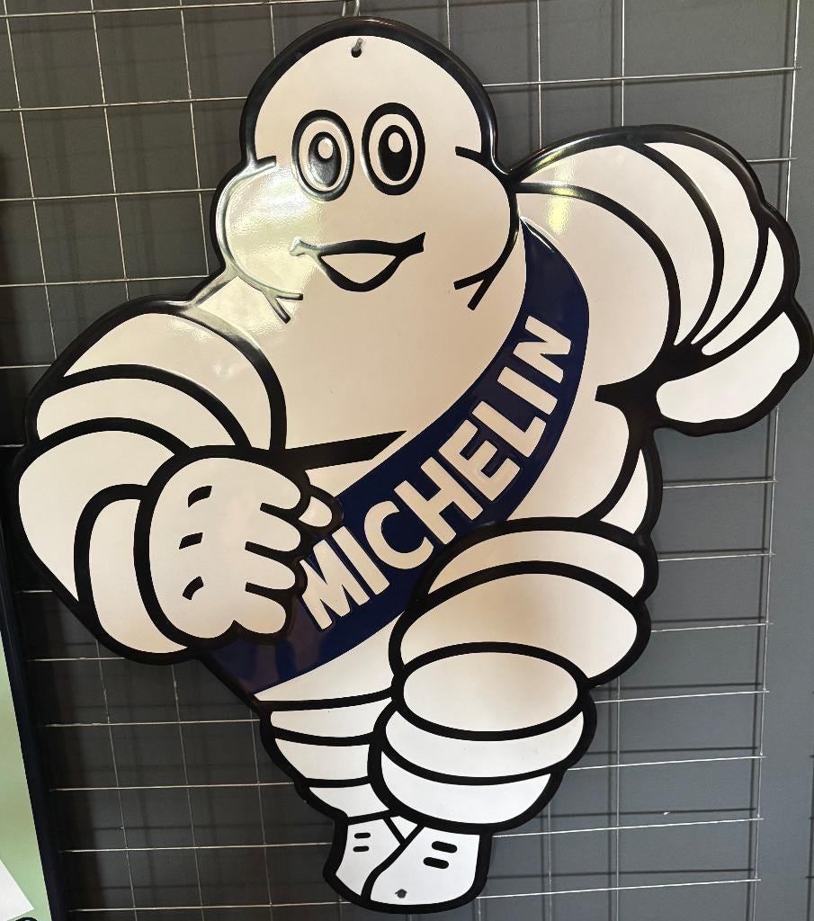 emaille reclamebord michelin, Verzamelen, Ophalen of Verzenden, Nieuw, Reclamebord