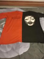 Uniek T-shirt: Oranje & Zwart met Opdruk, Maat 38/40 (M), Oranje, Ophalen of Verzenden, Onbekend