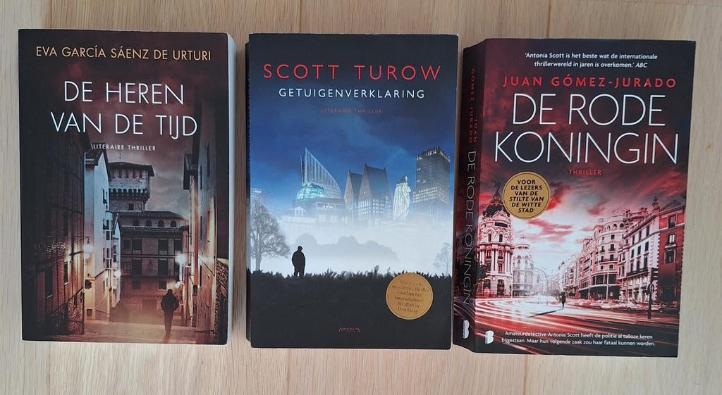 Drie thrillers - Juan Gómez Jurado / Scott Turow, Boeken, Thrillers, Zo goed als nieuw, Ophalen of Verzenden