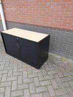Gispen meta zwarte roldeurkasten, archiefkasten, kantoorkast, Niet ingevuld, 100 tot 150 cm, Niet ingevuld, Meerdere deuren
