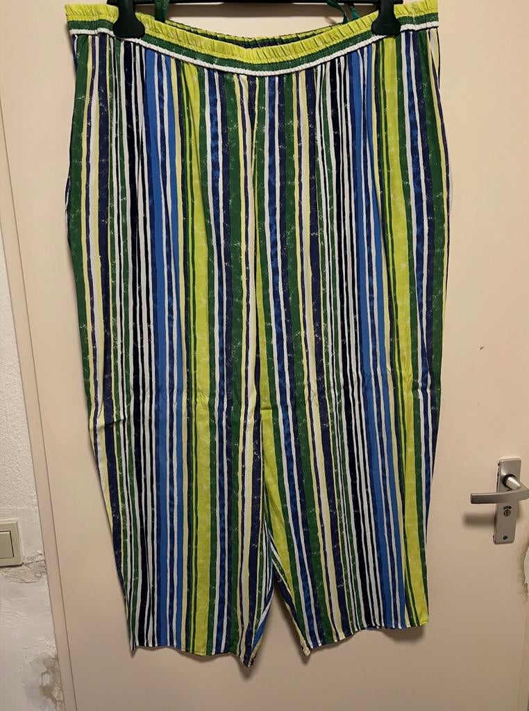 Zomer kleuren streep broek. Maat 52. Canda, Blauw, Maat 46/48 (XL) of groter, Ophalen of Verzenden, Lang