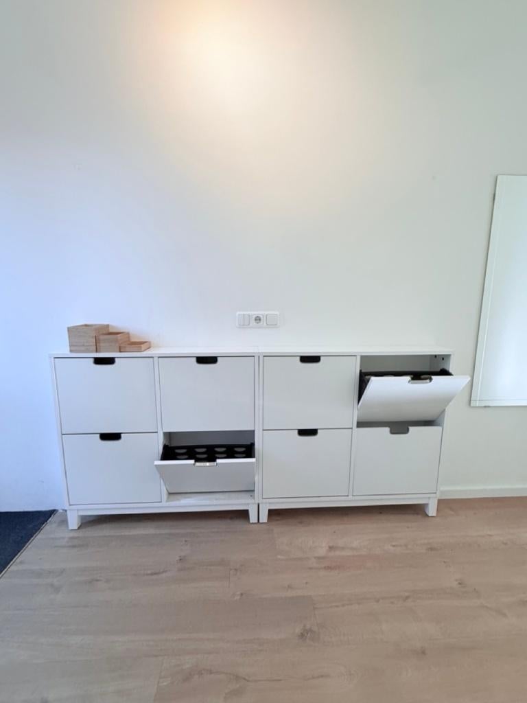 IKEA Ställ schoenenkast wit – 3 stuks, Ophalen, Zo goed als nieuw, Modern, Zweeds, Minimalistisch