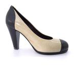 Jil Sander: z.g.a.n. zwart-beige pumps maat 37, Pumps, Verzenden, Zwart, Zo goed als nieuw