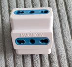 Stopcontact - adapter, 3 Italiaanse stopcontacten 10A, Ophalen of Verzenden, Zo goed als nieuw, Stopcontact