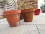 Terracotta Bloempotten - Tuin, Balkon, Binnen, Gebruikt, Rond, Minder dan 40 cm, Balkon