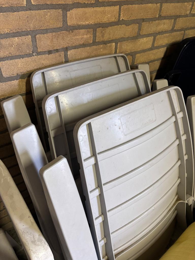 Tuinstoelen 3x, Tuin en Terras, Tuinstoelen, Ophalen, Gebruikt, Kunststof, Verstelbaar