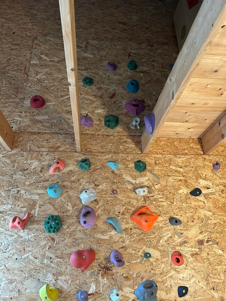 Set klim- en bouldergrepen voor klimwand, Sport en Fitness, Klimsport, Ophalen of Verzenden, Gebruikt, Klimsport-accessoire