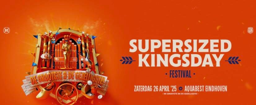 4 Kaartjes supersized kingsday 2026, Drie personen of meer