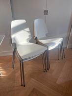 6 IKEA VILMAR stoelen, Ophalen, Kunststof, Gebruikt, Wit