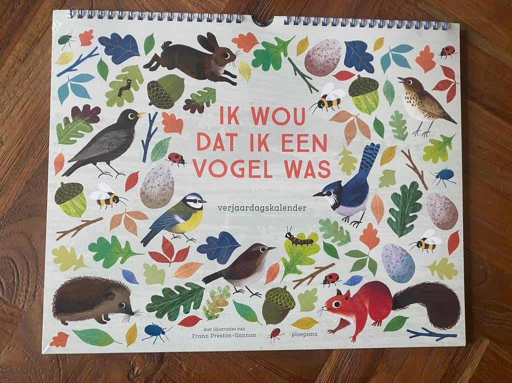 Verjaardagskalender ‘Ik wou dat ik een vogel was’ (Nieuw!), Ophalen of Verzenden, Maandkalender, Nieuw
