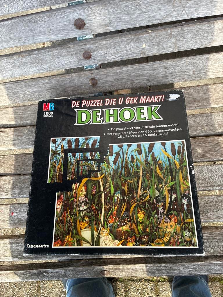MB Puzzel De Hoek - De puzzel die u gek maakt!, Ophalen of Verzenden, 500 t/m 1500 stukjes, Gebruikt, Legpuzzel