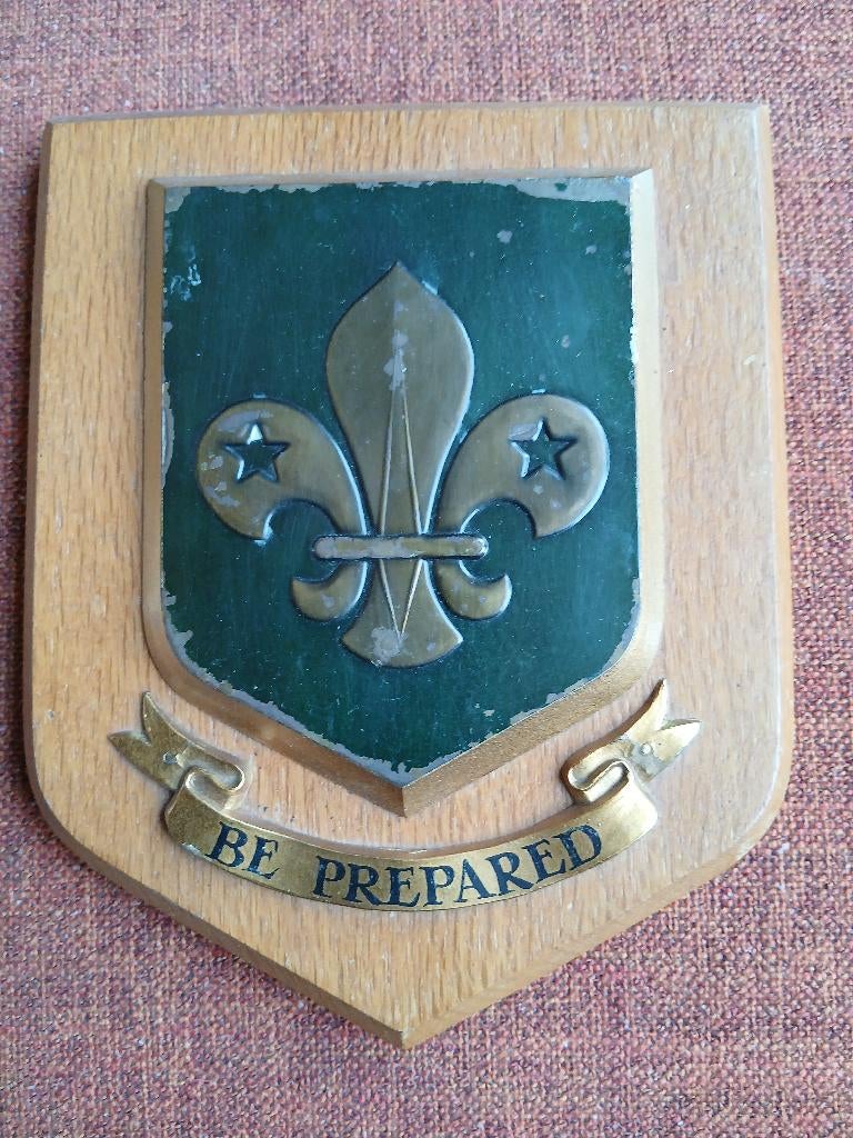 Wandbord franse lelie padvinderij/scouting, Verzamelen, Ophalen of Verzenden, Gebruikt, Overige typen