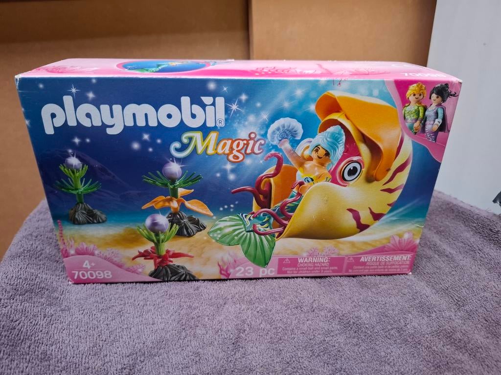 Playmobil 70098 Magic zeemeermin met slakken gondel NIEUW, Ophalen of Verzenden, Nieuw