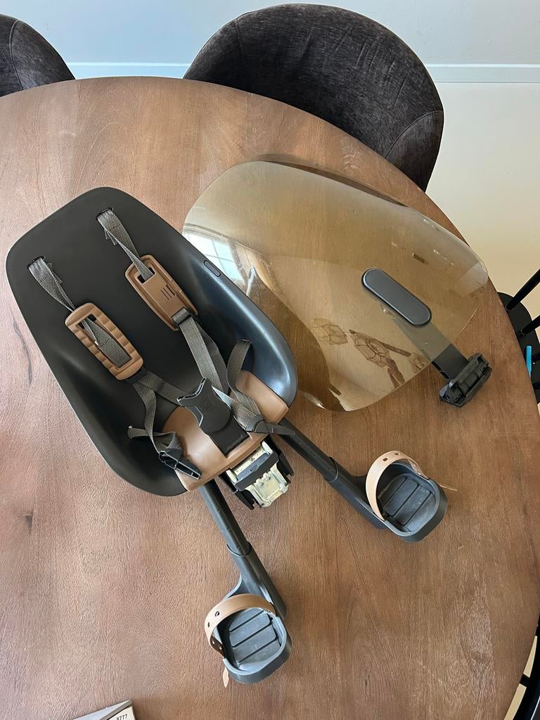 Urban Iki fietsstoeltje voorop compleet met windscherm, Voorzitje, Ophalen of Verzenden, 0 t/m 13 kg, Gebruikt