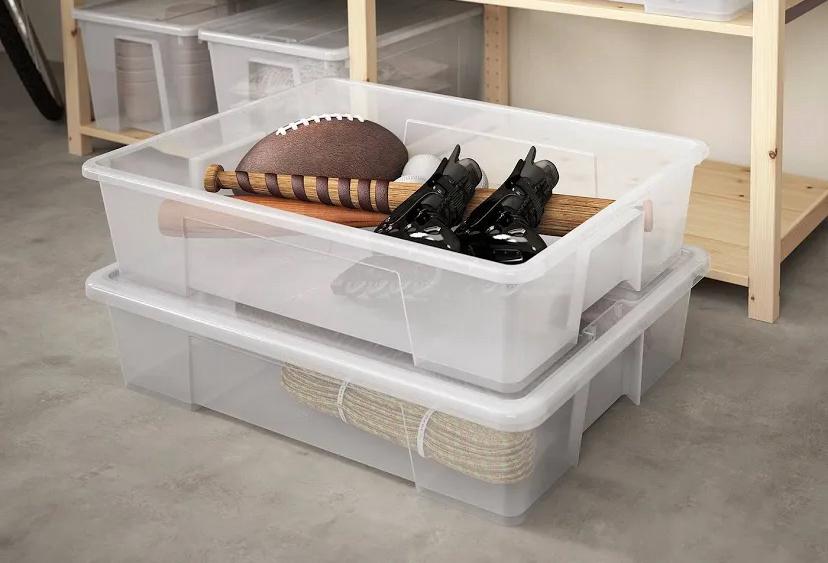 Grote transparante samla bak handig voor onder bed, Doe-het-zelf en Verbouw, Kratten en Dozen, Ophalen, 100 cm of meer, 60 cm of meer