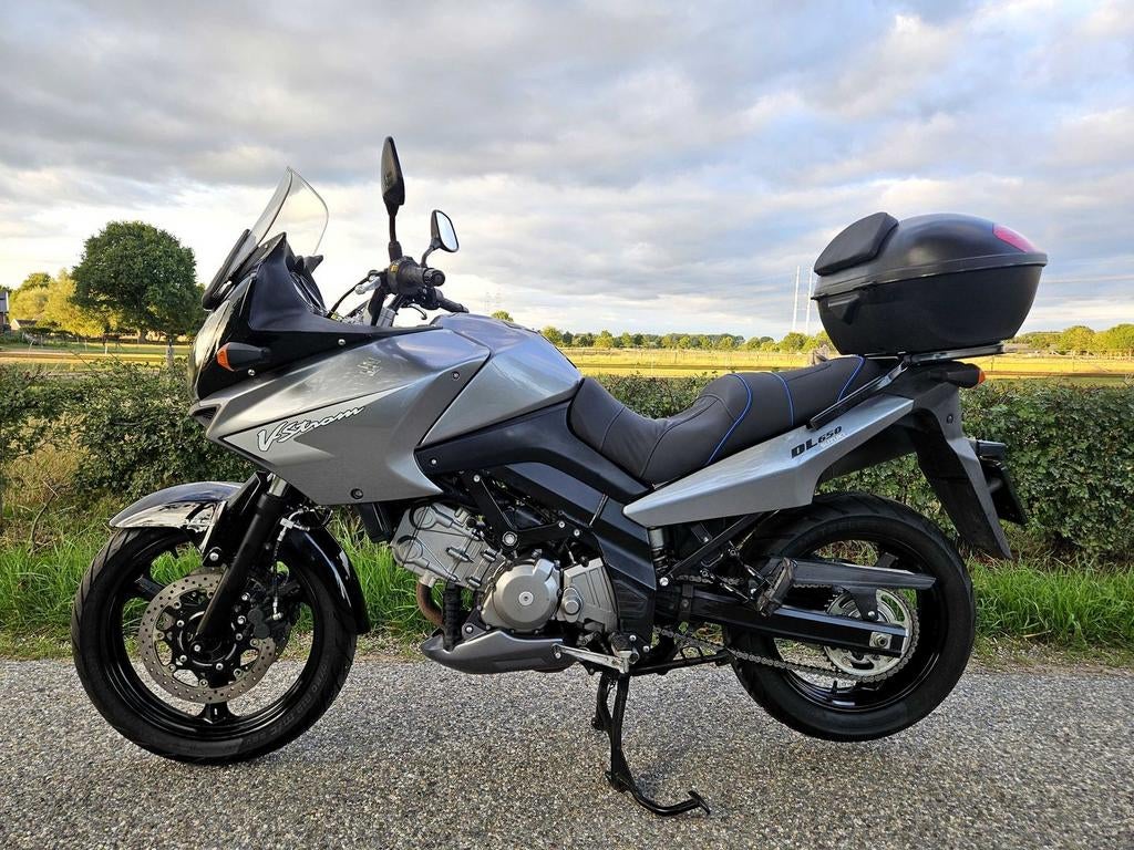 SUZUKI V-STROM DL 650 ABS TOPKOFFER 2008 TOPSTAAT GRIJS, Motorrijbewijs A, Bedrijf, Onbekend, Meer dan 35 kW