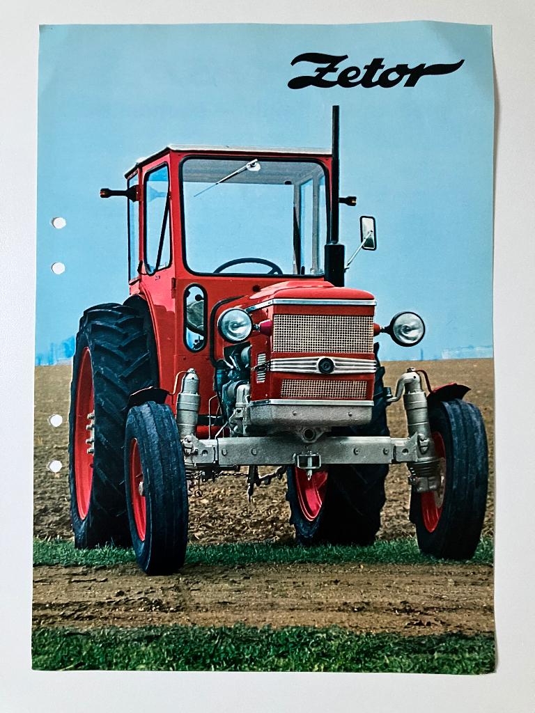 Zetor 5511 trekker tractor folder brochure, Boeken, Catalogussen en Folders, Ophalen of Verzenden, Gelezen