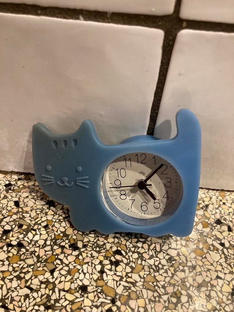 Klokje poes, Ophalen of Verzenden, Zo goed als nieuw, Wandklok