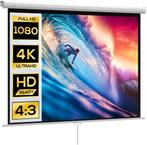 Nieuw Projectiescherm 181x8x138cm Wit, Ophalen, Handmatig, Nieuw