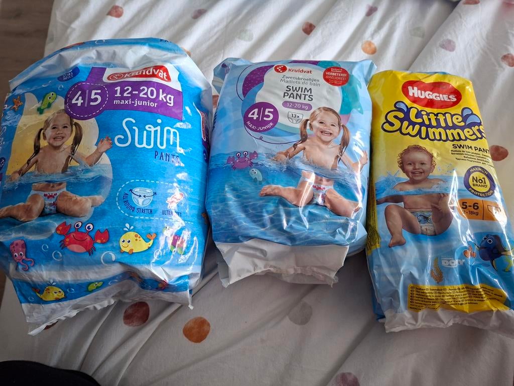 Zwemluiers pakket (Kruidvat & Huggies) - 35 stuks, Ophalen of Verzenden, Nieuw
