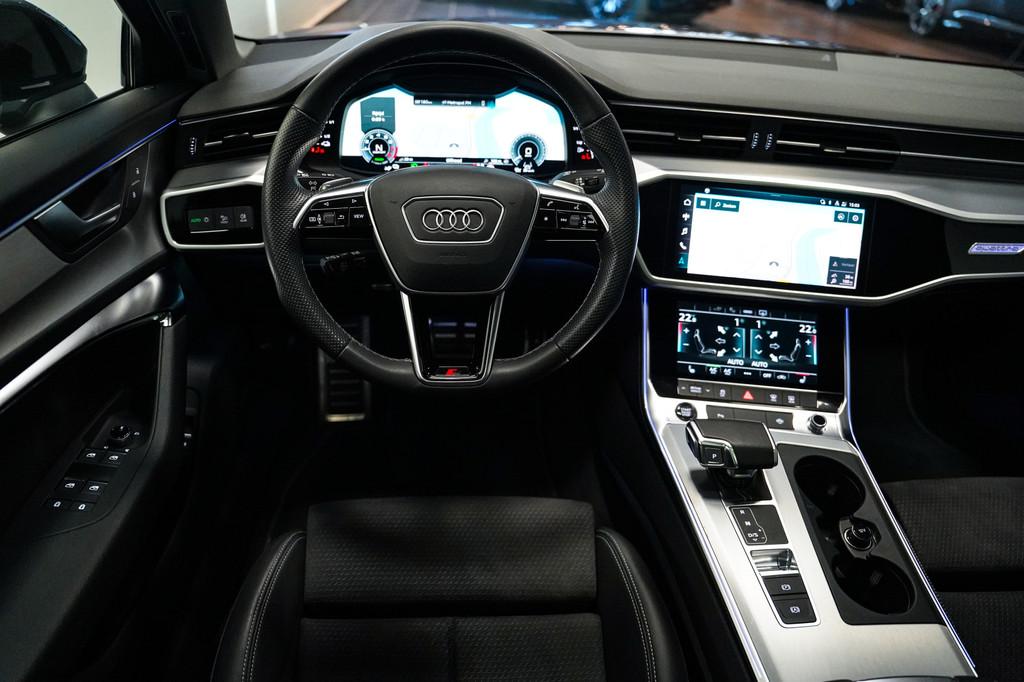 Audi A6 Avant 50 TFSI e quattro S-Line|Pano dak|B&O|20 inch|, Automaat, 77 km/l, Gebruikt, Zwart