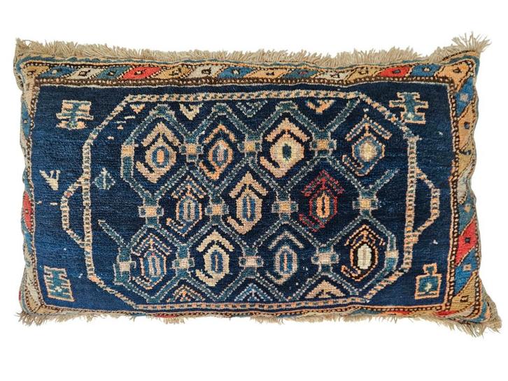 Handgeknoopt Perzisch wol Botehmir kussen 56x93cm, Huis en Inrichting, Woonaccessoires | Kussens, Zo goed als nieuw, Overige kleuren