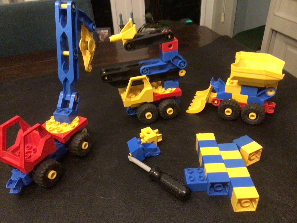 Duplo Toolo set met voertuigen en gereedschap, Ophalen of Verzenden, Gebruikt, Duplo
