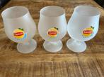 3 Lipton Ice Tea glazen, Glas of Glazen, Gebruikt, Ophalen of Verzenden, Glas