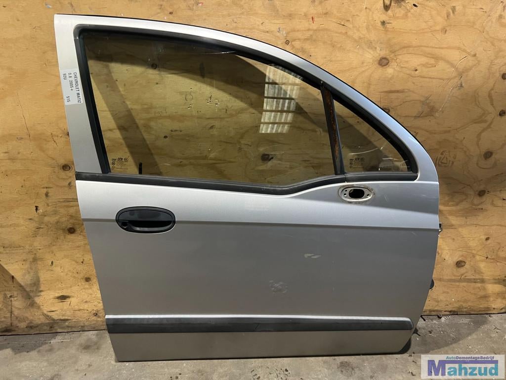CHEVROLET MATIZ Zilver 92U Rechts voor deur 2005+, Gebruikt, Info@gm.com, Chevrolet, Deur