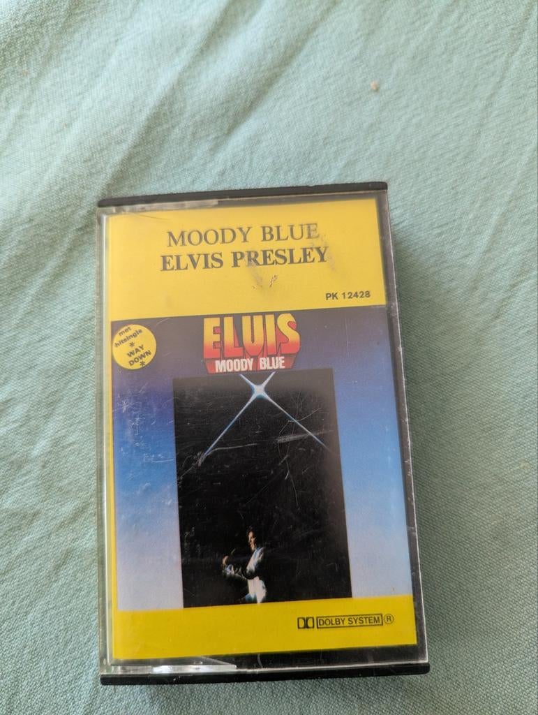 Cassettebandje Moody Blue Elvis Presley, Ophalen of Verzenden, Gebruikt, Pop, 1 bandje