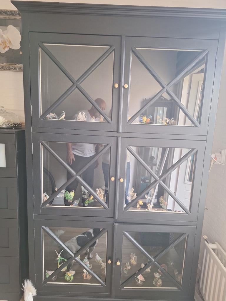 Vitrinekast, heeft een likje verf nodig, Ophalen of Verzenden, Gebruikt, 25 tot 50 cm, 50 tot 100 cm