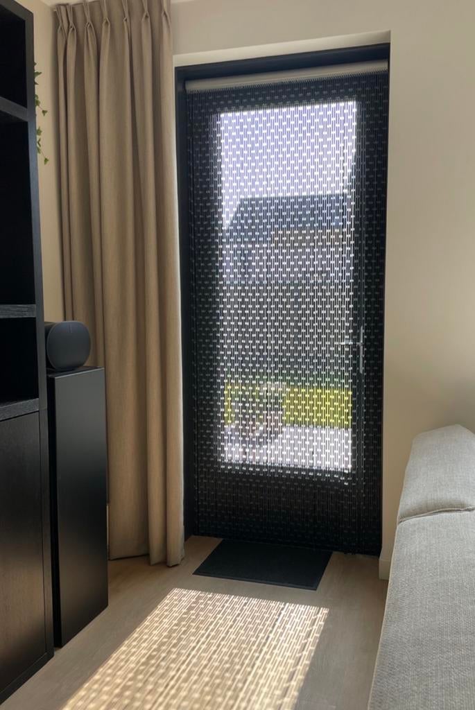 Vliegengordijn zwart, Doe-het-zelf en Verbouw, Deuren en Horren, Ophalen, Kunststof, Gebruikt, 80 tot 100 cm